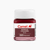 Camel Acrylic Colour – 253 Maroon (15 ml Single Jar) | High-Opacity Multi-Surface Acrylic Paint for Fabric, Canvas, Wood, and Clay Crafts