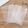 Worldone My Clear Bag (DC 205) – FC Size Button Folder | Premium 0.2mm Polypropylene Document Envelope for Office, School & Home Organization
