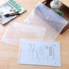 Worldone My Clear Bag (DC 205) – FC Size Button Folder | Premium 0.2mm Polypropylene Document Envelope for Office, School & Home Organization