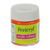 Fevicryl Premium Acrylic Colour (Orange - Shade 17, 15ml) – Radiant High-Vibrancy Hue, High-Opacity Multi-Surface Hobby Paint for Canvas, Wood, Terracotta, and Fabric Crafts