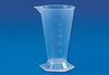 50 ml Graduated Conical Measuring Jar / Ounce Glass with Pour Spout & Hexagonal Base – Medical, Pharmacy & Laboratory Grade