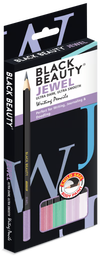 Artline Black Beauty Jewel Ultra Dark Ultra Smooth Writing Pencils Pack of 10 with Pastel Pastel Body Finishes