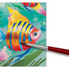 Faber-Castell Premium Watercolour Cakes (Pack of 12 Opaque Vibrant Colours) – Student Gouache Painting Palette for Kids, Includes 1 Free Paint Brush and Integrated Mixing Lid