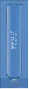 Borosil $25 \times 150\text{ mm}$ Heavy-Duty Glass Boiling Tube ($38\text{ ml}$, Code 9800) – High Thermal Shock Resistant Borosilicate 3.3 Labware