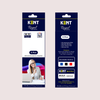 Kent Royal K-5 Ball Pen (Blue Ink, Pack of 5) – 0.7mm Fine Tip Precision Ballpoint Pen with Accupressure Grip & German Ink