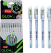 Flair Glow Gel Pen (Blue Ink, Pack of 10) – Glow-in-the-Dark Body Gel Pens with Smooth Ink Flow