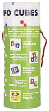 Funskool Giggles Info Cubes – Educational Learning Blocks with Alphabets, Numbers, Colors, Shapes & Puzzle