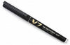 Pilot Hi-Tecpoint V7 Cartridge System Refillable Rollerball Pen (0.7mm Fine Tip, Black Ink)