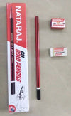 Nataraj 621 Bold HB Pencils (Pack of 10) - Includes Free Sharpener & Eraser