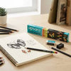 Apsara Matt Magic Extra Dark Pencils (Pack of 10) - Colorful Wood with Free Sharpener & Eraser