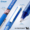 Pilot Hi-Tecpoint V5 Capped Rollerball Pen (0.5mm Extra Fine Tip, Blue Ink)
