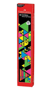 Faber-Castell 10 Luminos Eraser Tip Pencils (Pack of 10) - Triangular Grip, Vibrant Neon Colors