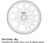 Khyati Pro Circle Template – Precision Circle Stencil for Geometry, Drawing & Design