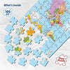 Funskool World Map Jigsaw Puzzle (105 Pieces) – Educational Geography Puzzle for Kids