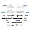 DOMS GeoTron Mathematical Drawing Instruments Set Geometry Box (Black)