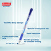 Reynolds Racer Gel Pen with Waterproof Japanese Ink (Blue Ink, Pack of 10) – Needle Point Tip Gel Pen with Soft Comfort Grip