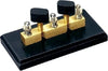 AMBA 2-Way Plug Key Switch with Heavy Brass Blocks & Tapered Plugs – Educational Physics Laboratory Circuit Equipment