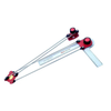 GRAFTEK MINI DRAFTER PREMIUM  with stainless steel arms and clear scale for engineering and architectural drawing.