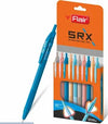 Flair SRX Retractable Ball Pen (Black Ink, Pack of 10) – Smooth Retractable Click Pen with Triangular Ergonomic Grip