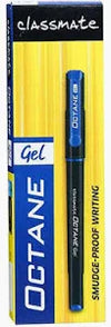 Classmate Octane Gel Pen (Blue Ink) – Fast & Smooth Writing Gel Pen with Japanese Waterproof Ink & Ergonomic Grip