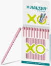 Hauser Germany XO Ball Pen (Red Ink) – Ultra-Smooth Ballpoint Pen with Ergonomic Comfort Grip for School & Office