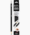 Artline Black Beauty Classic Ultra Dark Pencils (Pack of 10) - With Eraser Tip & Free Sharpener