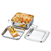 JVL Square Small Lunch Box – Compact Plastic Food Container for Office, School & Travel (Lightweight Tiffin Box)